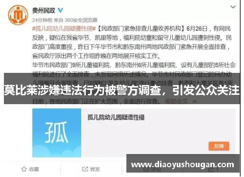 莫比莱涉嫌违法行为被警方调查，引发公众关注